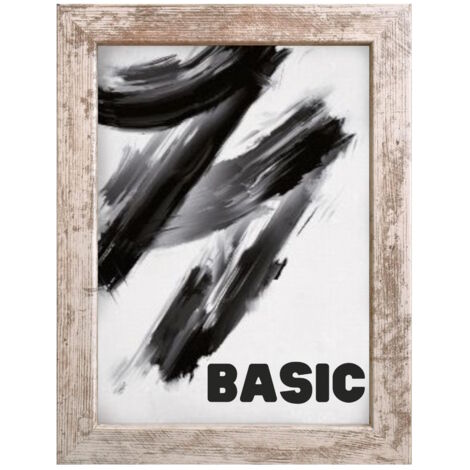 Cadre photo MDF BASIC 15x21 cm pin blanchi 1 pc.