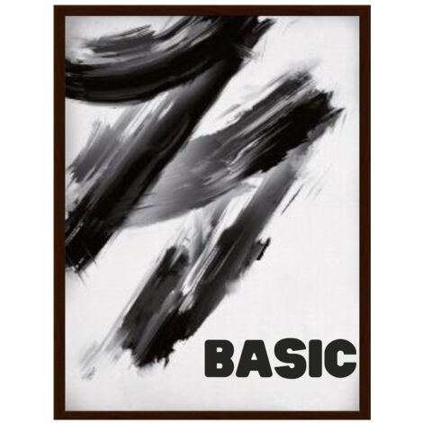 Cadre photo MDF BASIC 61x91,5 cm marron 1 pc.