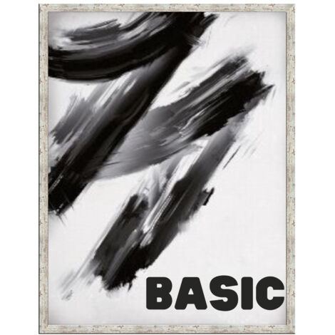 Cadre photo MDF BASIC 61x91,5 cm pin blanchi 1 pc.