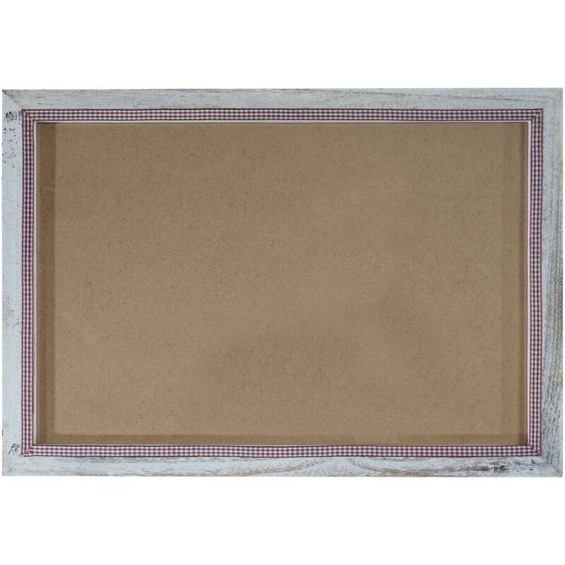 Cadre photo mural format photo 41x61 cm aspect vieilli en bois blanc 040006097
