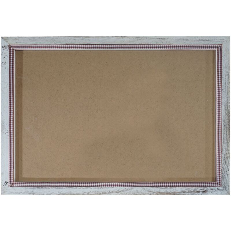 Cadre photo mural pour format photo 30x45 cm aspect vintage rustique en bois de pin blanc 040006093