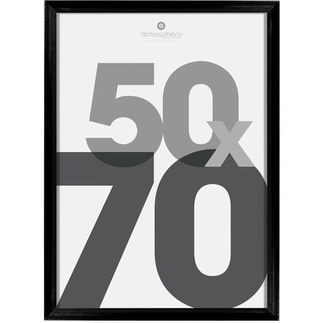 Cadre Photo Lise en Verre Noir 50x70 cm – Design Élégant par Atmosphera Créateur d'Intérieur