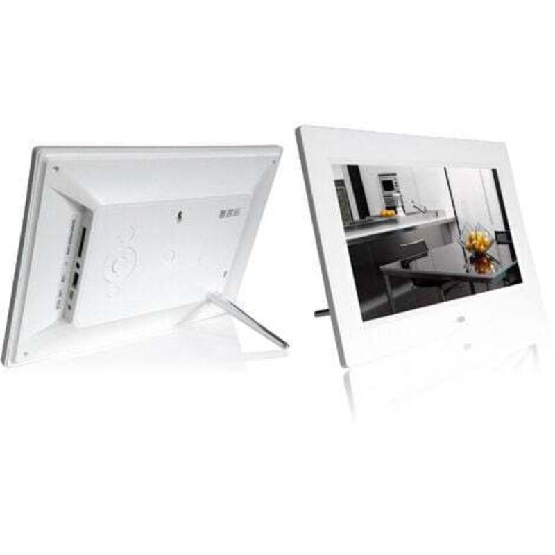 Cadre Photo numérique 7.5 Pouces Cadre Photo électronique Full ips Design Rotatif Automatique - Photo/Musique/Lecteur vidéo/Calendrier/Alarme avec