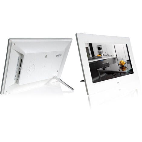 Cadre photo numérique7.5 pouces avec FHD 768 x 1024 IPS grand écran, calendrier, réveil, cadre photo numérique, lecteur photo, vidéo, musique