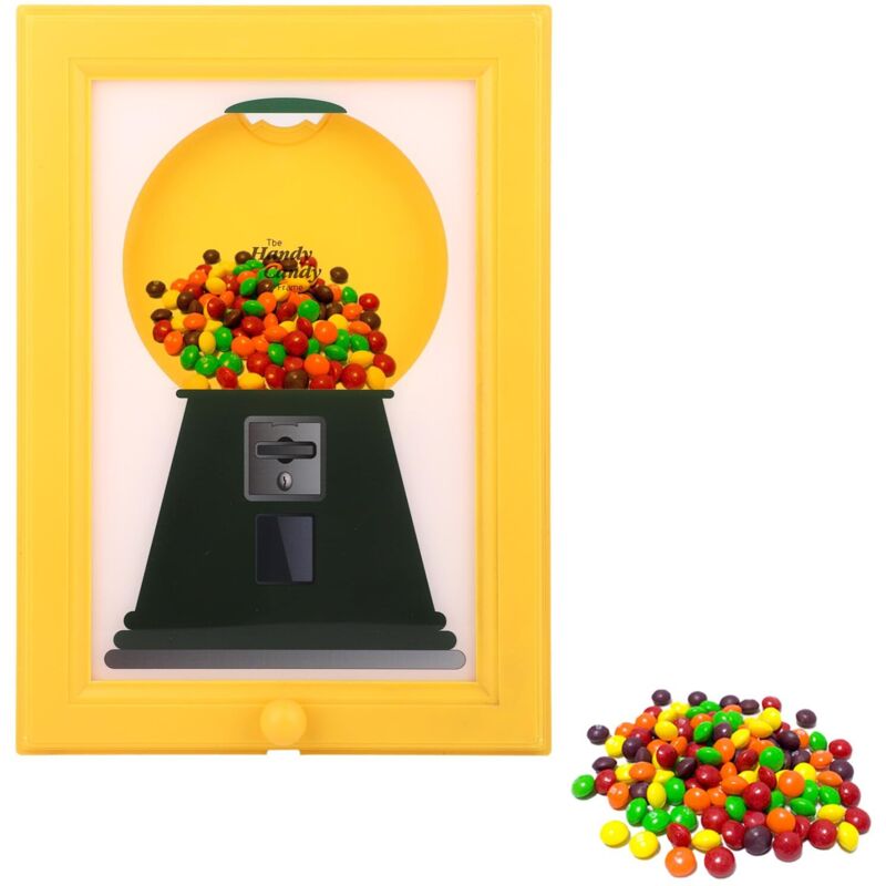 Cadre Photo Pratique pour Bonbons, Distributeur de Bonbons Créatif et Innovant Distributeur de Chewing-Gums pour Bureau Comptoir ou Chambre d'Enfants
