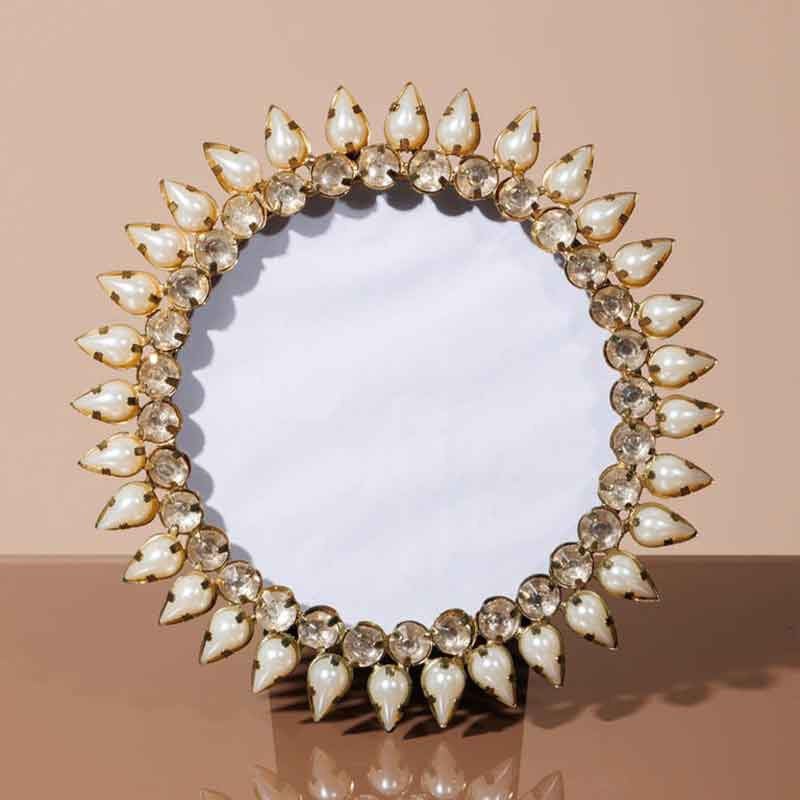 Cadre photo rond pampilles 13x13cm