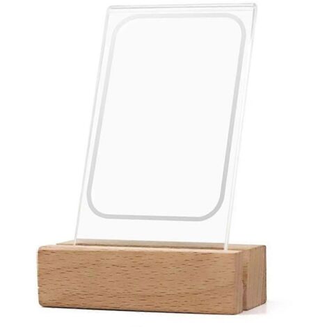 Cadre photo transparent lumineux LED Mini 12 films