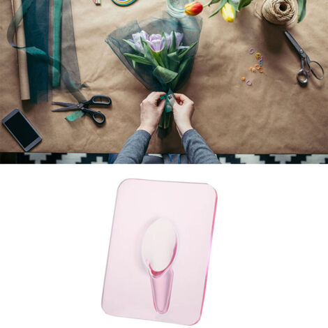 Cadre Photo vase Résine Multi-Fonctionnel Hydroponique Transparent Rouge 320g