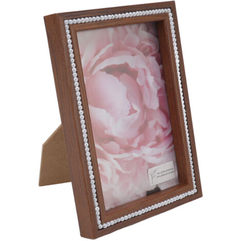 Cadre Photo Vintage Design Élégant avec Couvercle Transparent - Décoration Maison Cadeau Fêtes (12.1x17.2x2cm)