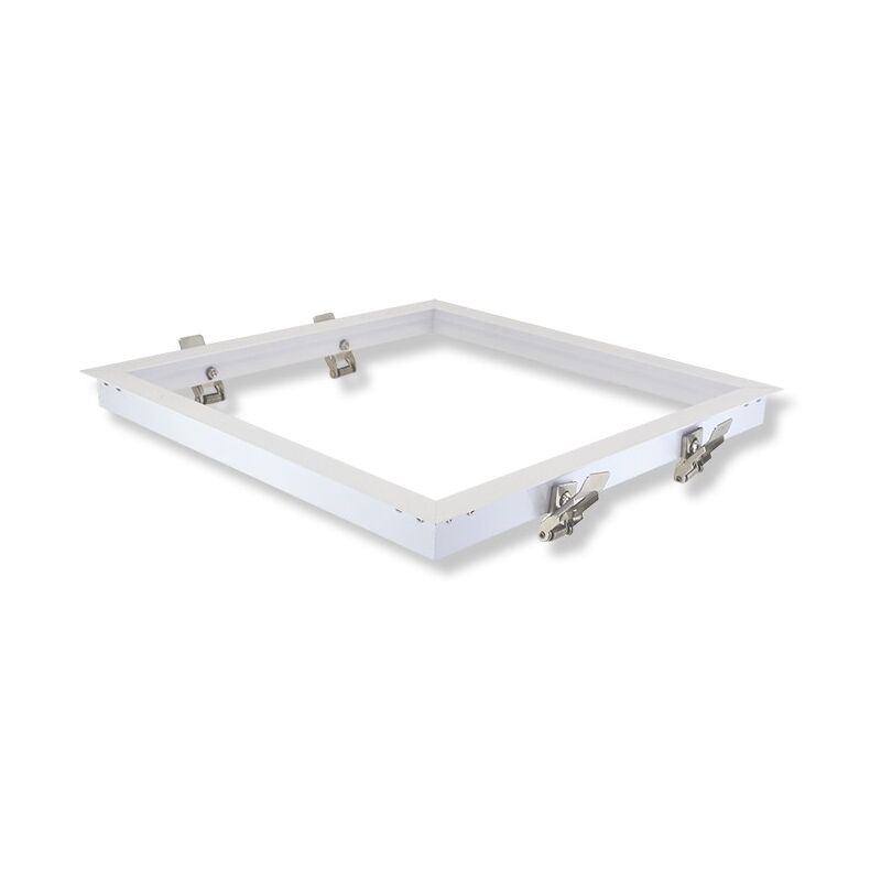 Cadre Placo encastrable pour dalle led Miidex Lighting blanc - 300-x-300-mm