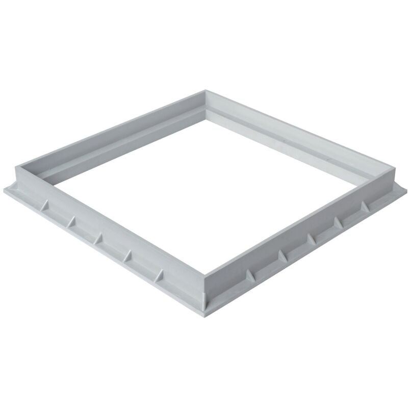 Cadre polypropylène 450 x 450 mm - Gris First Plast