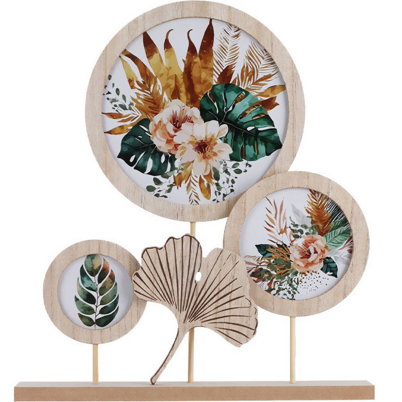 Home Styling - Cadre pour 3 photos, rond, ø 7,5 cm, ø 10,5 cm, ø 17 cm.