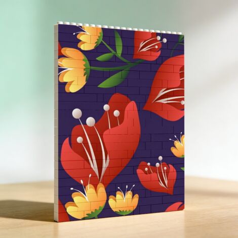 Cadre pour amoureux en blocs créatif, idée de cadeau d’anniversaire