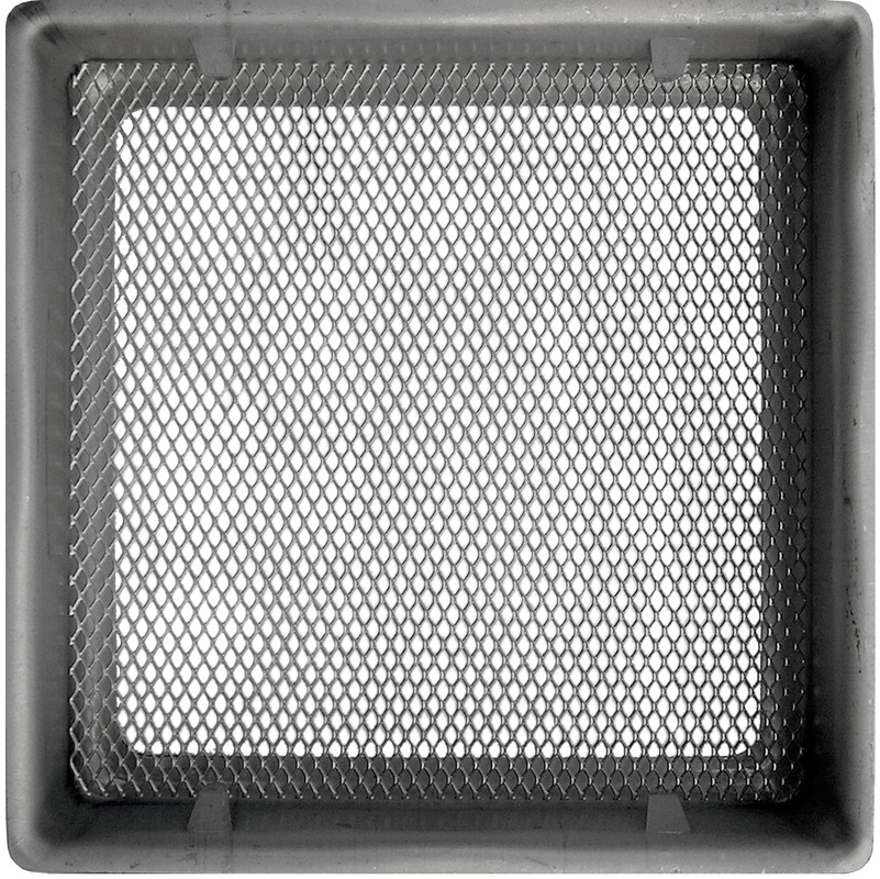 Grille de ventilation KRATKI AIR | Grille d'air chaud 9 x 60 cm | Noir |  Grille d'extraction pour ventilation de cheminée | Prise d'air à un angle  de