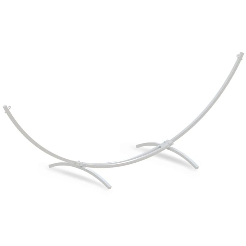 Viking Choice - Cadre pour hamac large 363 x 130 cm - Métal blanc - Jusqu'à 220 kg