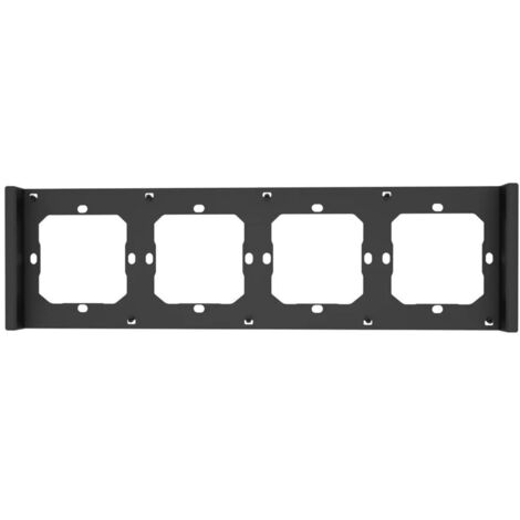 Cadre pour interrupteur M5 80, quadruple, 4 volets SONOFF M5-4C-80-F (graphite/noir)