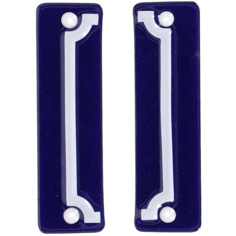 Cadre pour numéro de maison en fer émaillé (Lot de 2)