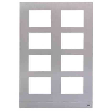 Cadre pour panneau à bouton-poussoir externe ABB 8 Modules