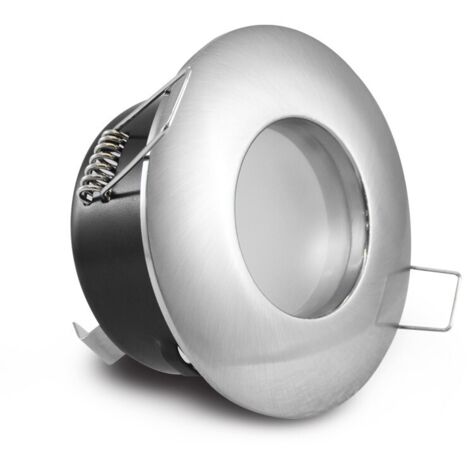 Cadre Pour Spot Encastré - Acier Inoxydable Brossé - IP65 - Pour Salle De Bain Cuisine Chambre - Lot De 1