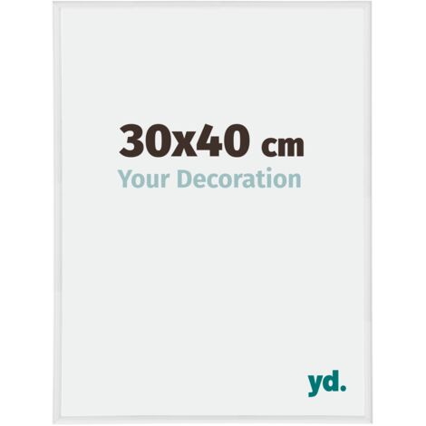 Cadre Puzzle 30x40 cm - Blanc Brillant - Plastique - Annecy.