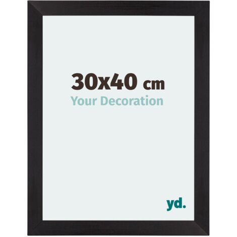 Cadre Puzzle 30x40 cm - Noir Grain de Bois - MDF - Mura.