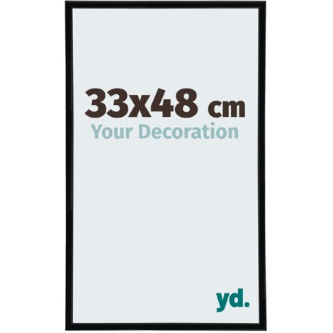 Cadre Puzzle 33x48 cm - Noir Mat - Plastique - Annecy.