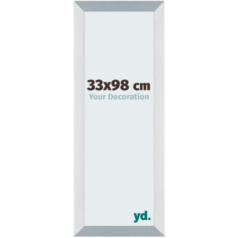Cadre Puzzle 33x98 cm - Aluminium Brossé - MDF - Mura.
