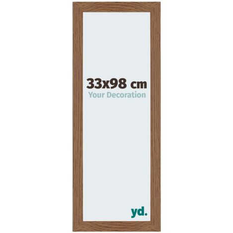Cadre Puzzle 33x98 cm - Chêne Rustique - MDF - Mura.