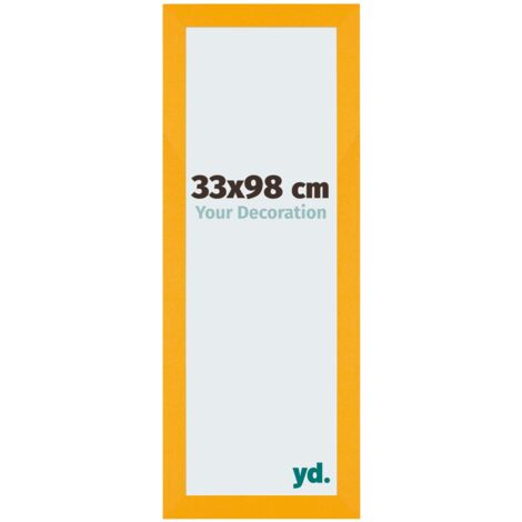 Cadre Puzzle 33x98 cm - Jaune - MDF - Mura.