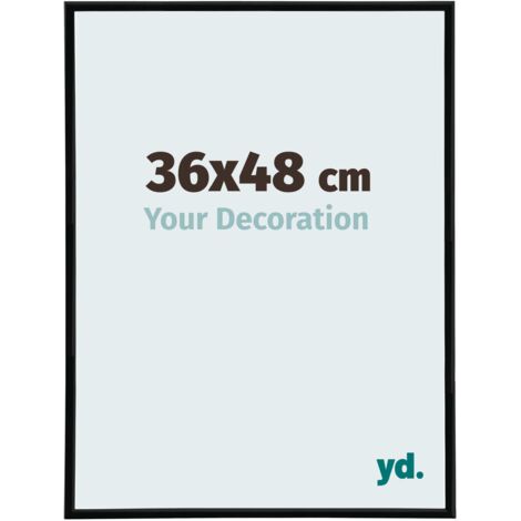 Cadre Puzzle 36x48 cm - Noir Mat - Plastique - Annecy.