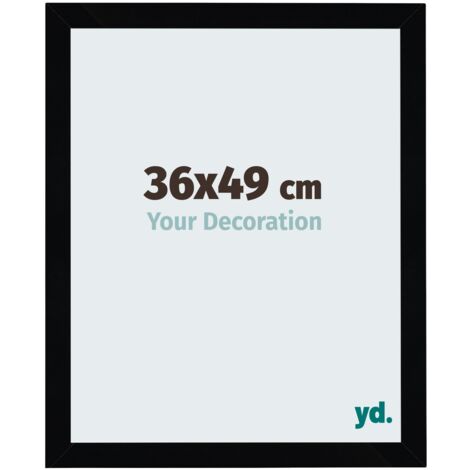 Cadre Puzzle 36x49 cm - Noir Brillant - MDF - Mura.