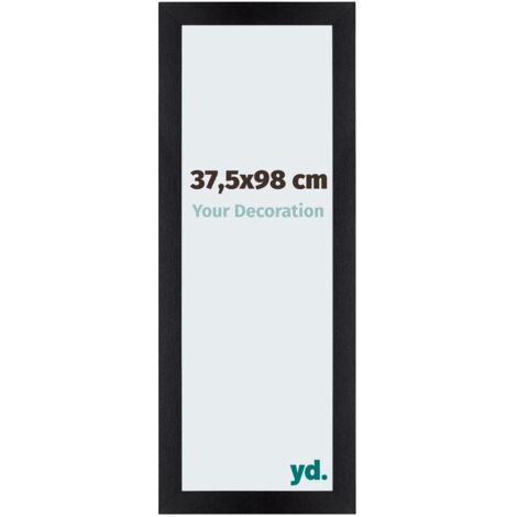 Cadre Puzzle 37.5x98 cm - Noir Mat - MDF - Mura.