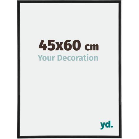 Cadre Puzzle 45x60 cm - Noir Mat - Plastique - Annecy.