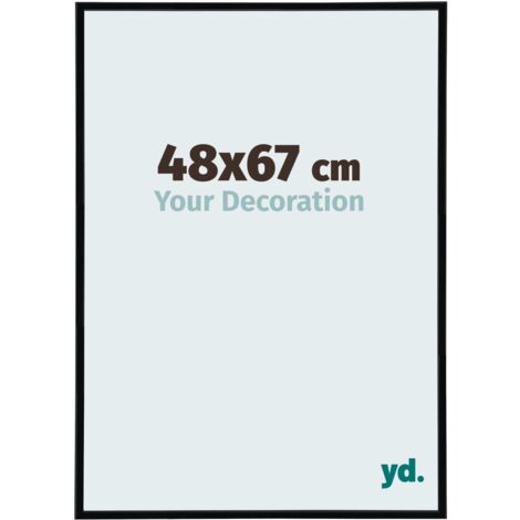 Cadre Puzzle 48x67 cm - Noir Mat - Plastique - Annecy.