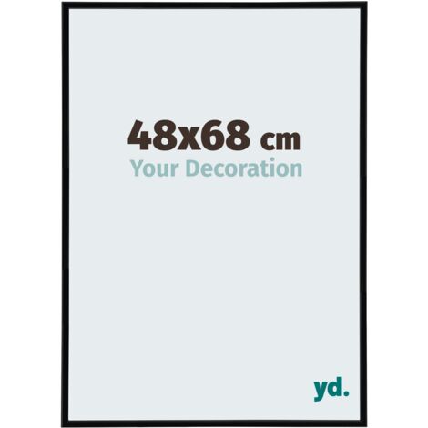 Cadre Puzzle 48x68 cm - Noir Mat - Plastique - Annecy.