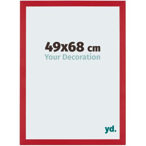 Cadre Puzzle 49x68 cm - Rouge - MDF - Mura.