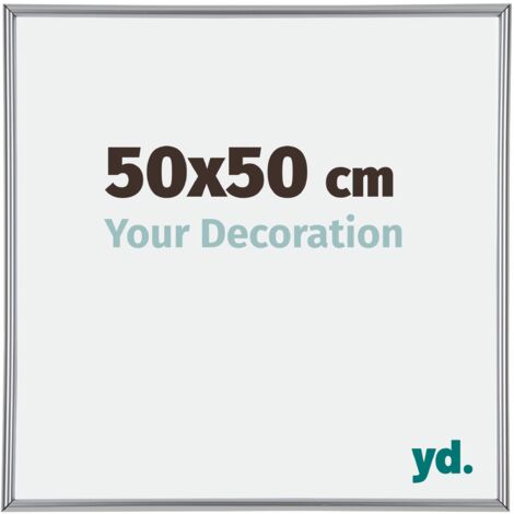 Cadre Puzzle 50x50 cm - cm - Argent Brillant - Plastique - Annecy.