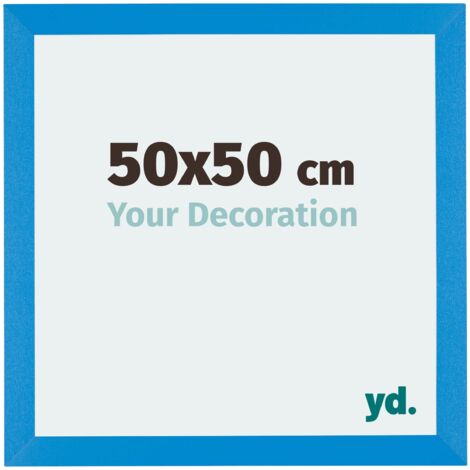Cadre Puzzle 50x50 cm - cm - Bleu Brillant - MDF - Mura.