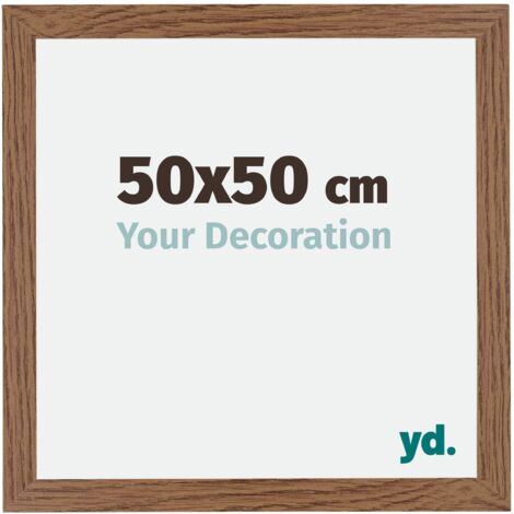 Cadre Puzzle 50x50 cm - cm - Chêne Rustique - MDF - Mura.