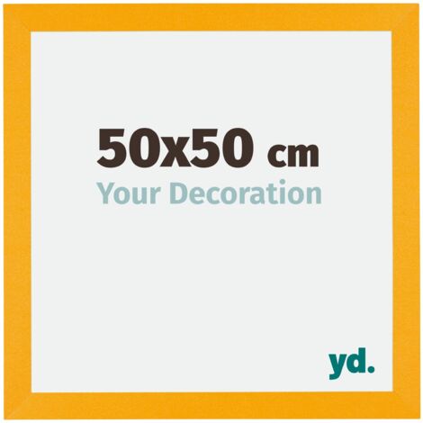 Cadre Puzzle 50x50 cm - cm - Jaune - MDF - Mura.