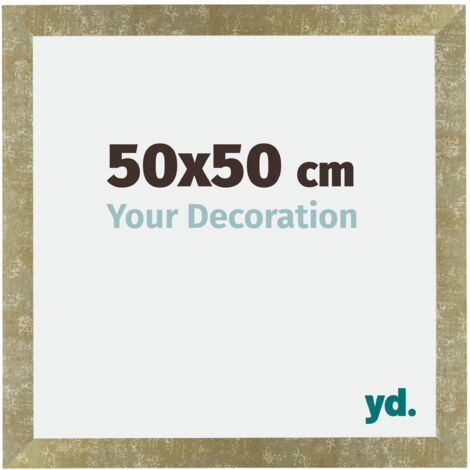 Cadre Puzzle 50x50 cm - cm - Or Antique - MDF - Mura.