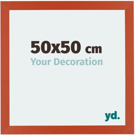 Cadre Puzzle 50x50 cm - cm - Orange - MDF - Mura.