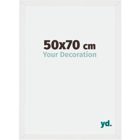 Cadre Puzzle 50x70 cm - cm - Blanc Brillant - MDF - Mura.