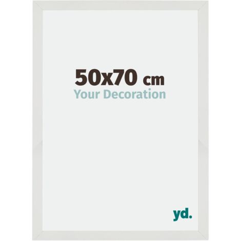 Cadre Puzzle 50x70 cm - cm - Blanc Mat - MDF - Mura.