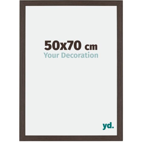 Cadre Puzzle 50x70 cm - cm - Chêne Foncé - MDF - Mura.