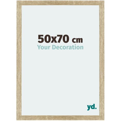 Cadre Puzzle 50x70 cm - cm - Chêne Sonoma - MDF - Mura.
