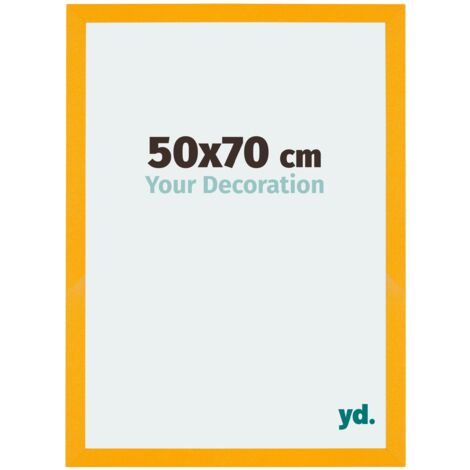 Cadre Puzzle 50x70 cm - cm - Jaune - MDF - Mura.