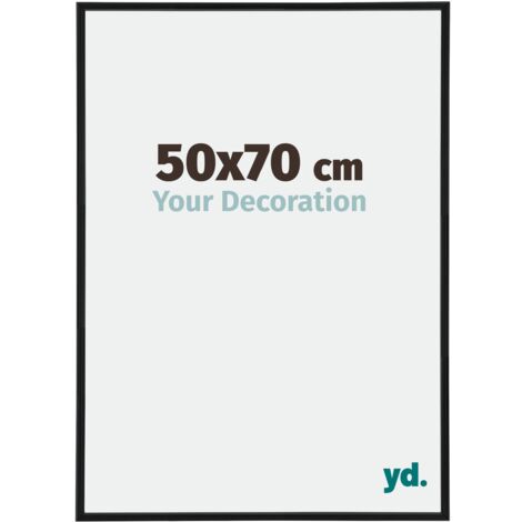 Cadre Puzzle 50x70 cm - cm - Noir Mat - Plastique - Annecy.