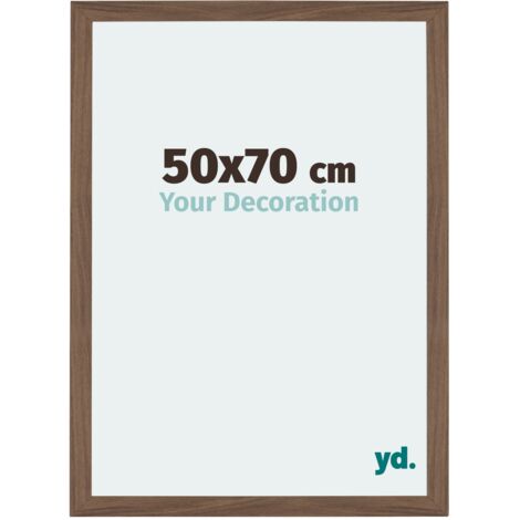 Cadre Puzzle 50x70 cm - cm - Noyer Foncé - MDF - Mura.