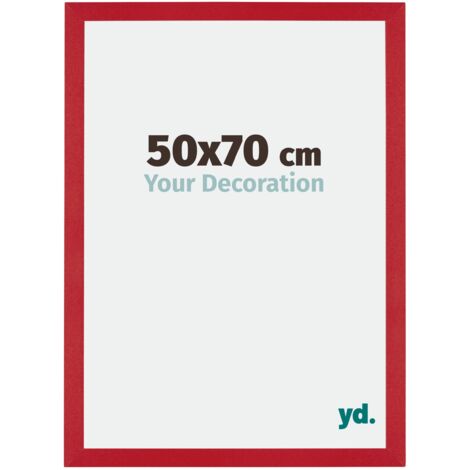Cadre Puzzle 50x70 cm - cm - Rouge - MDF - Mura.